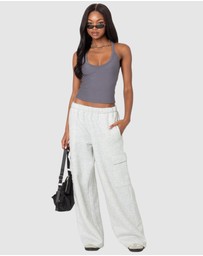 EDIKTED - Racer Back Halter Top