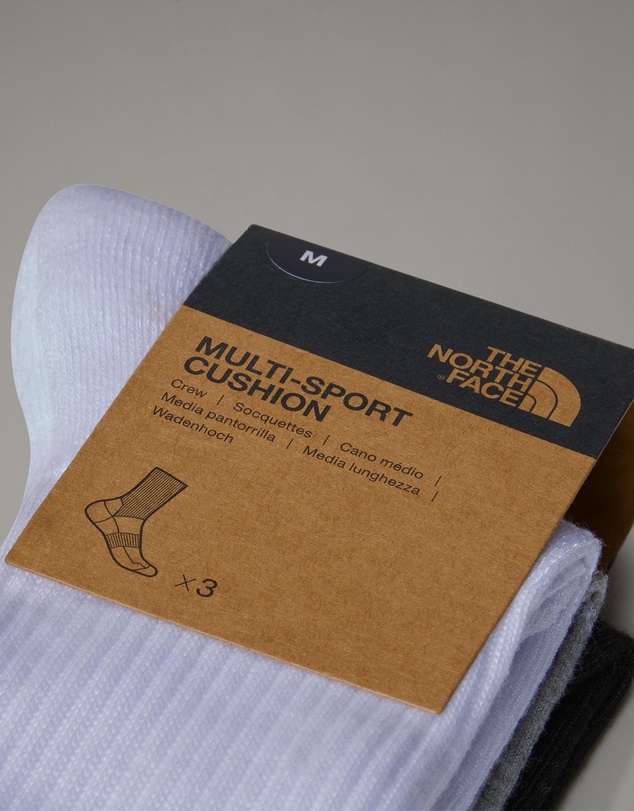 The North Face - 3-Pack Multi Sport Cush Crew Socks