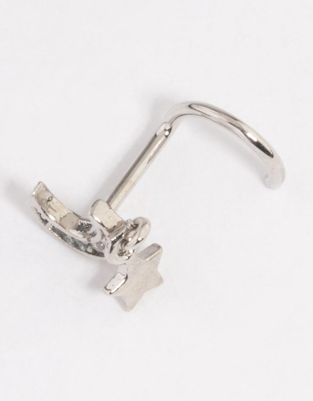 Lovisa - Surgical Steel Moon Nose Stud