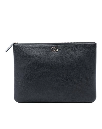 Pre-Loved by Azura Reborn - Pre-Loved Medium Goatskin Lucky Clover O Case Clutch