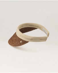 Helen Kaminski - Bianca 8 Raffia Logo Visor