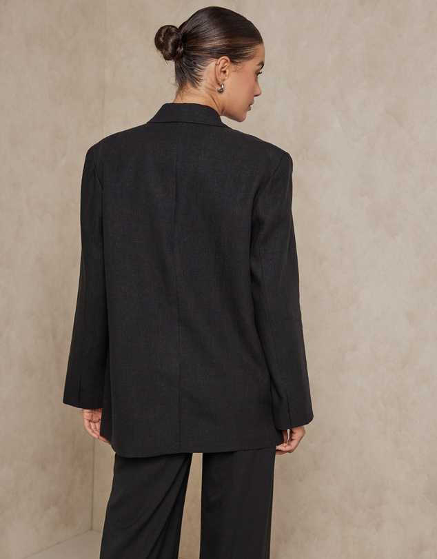 AERE - Oversized Linen Blazer