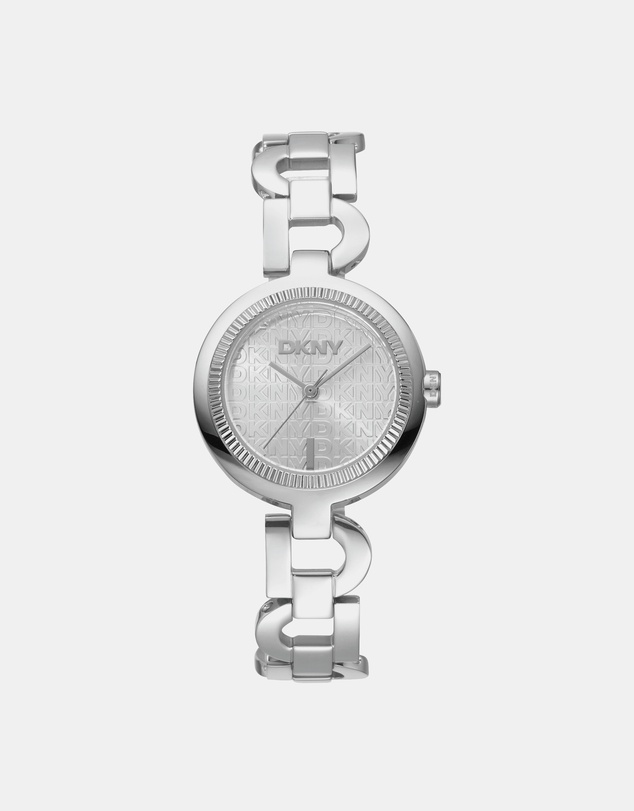 DKNY - Open Link Silver 28mm Silver Dial Womens Watch