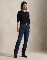 Polo Ralph Lauren - Julianna Cable Knit Cotton Crewneck Sweater