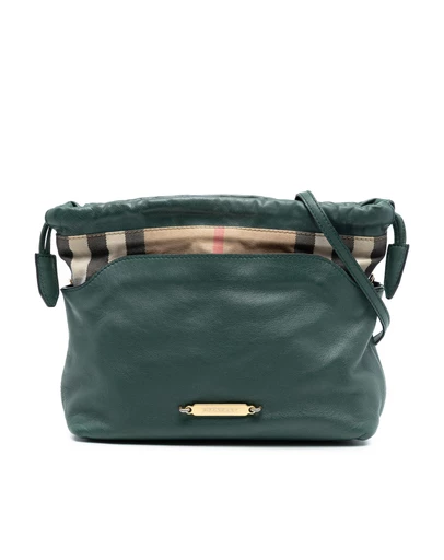 Pre-Loved by Azura Reborn - Pre-Loved House Check Canvas and Calfskin Little Crush Crossbody