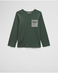 Country Road - Cotton Long Sleeve Pocket T-shirt