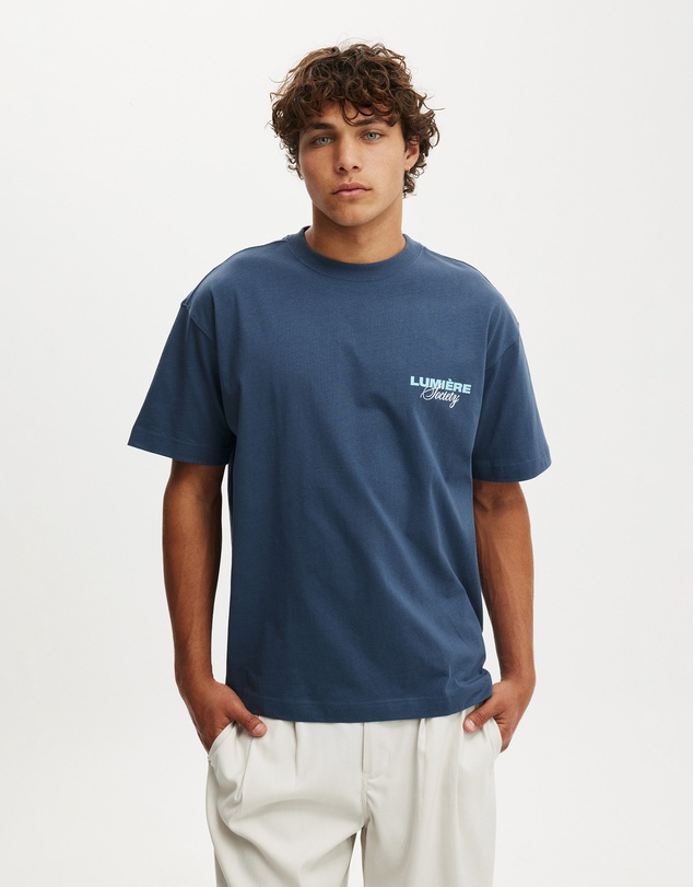 Cotton On - Box Fit Text T-Shirt