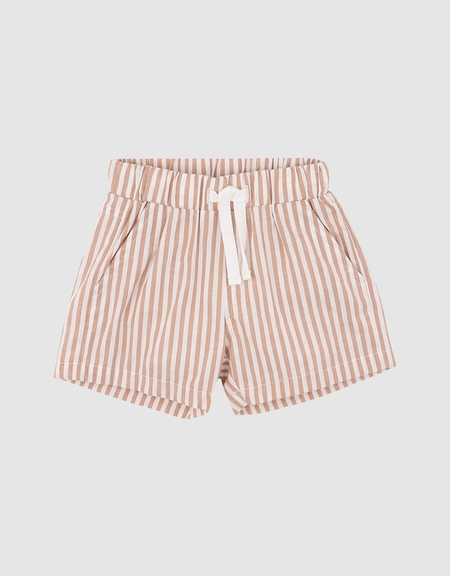 Bebe by Minihaha - Brady Stripe Woven Shorts - Babies