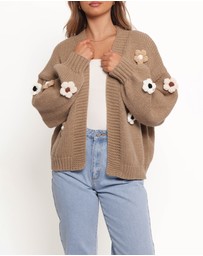 Petal & Pup - Delaro Flower Cardigan - Brown