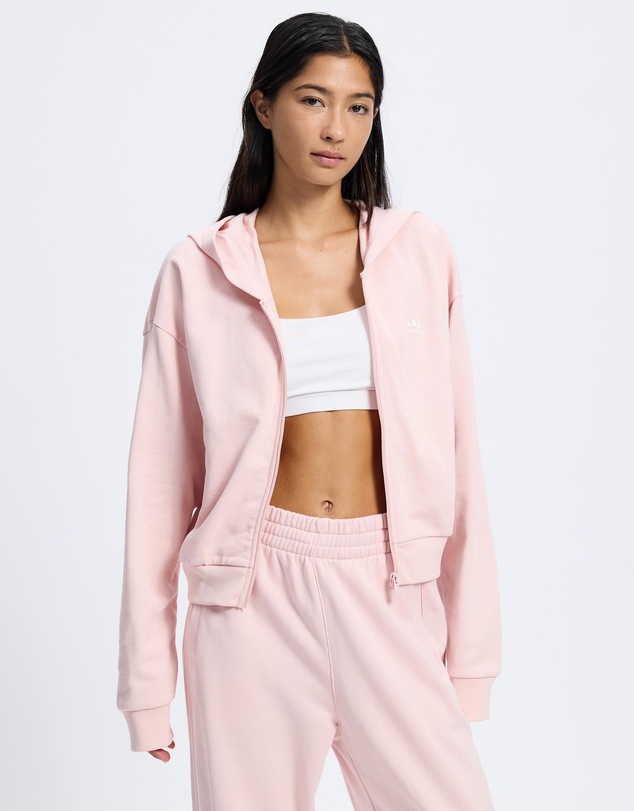 adidas Originals - Essentials French Terry Cropped Zip Hoodie
