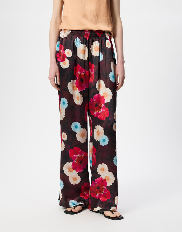 The Social Outfit - Silk Kai Pants - Cosmic Bloom