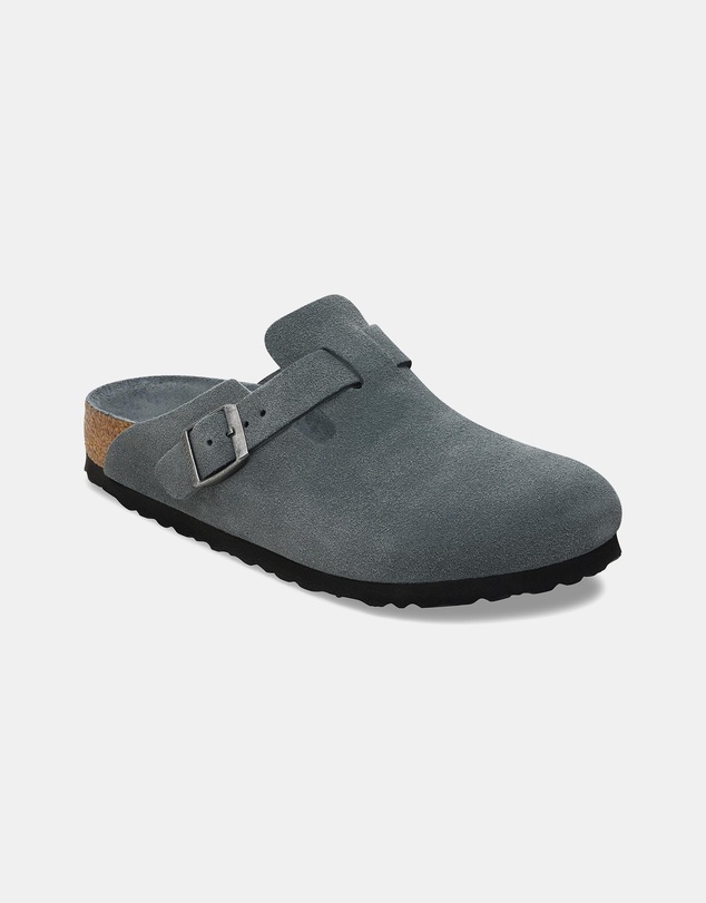 Birkenstock - Boston SFB Tonal Footbed Suede Leather Regular - Men's