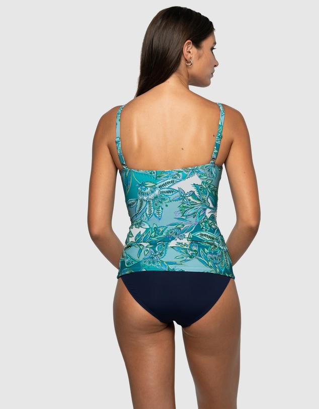 Nip Tuck Swim - Fiorenza Louise Multifit Ruched Front Tankini Top