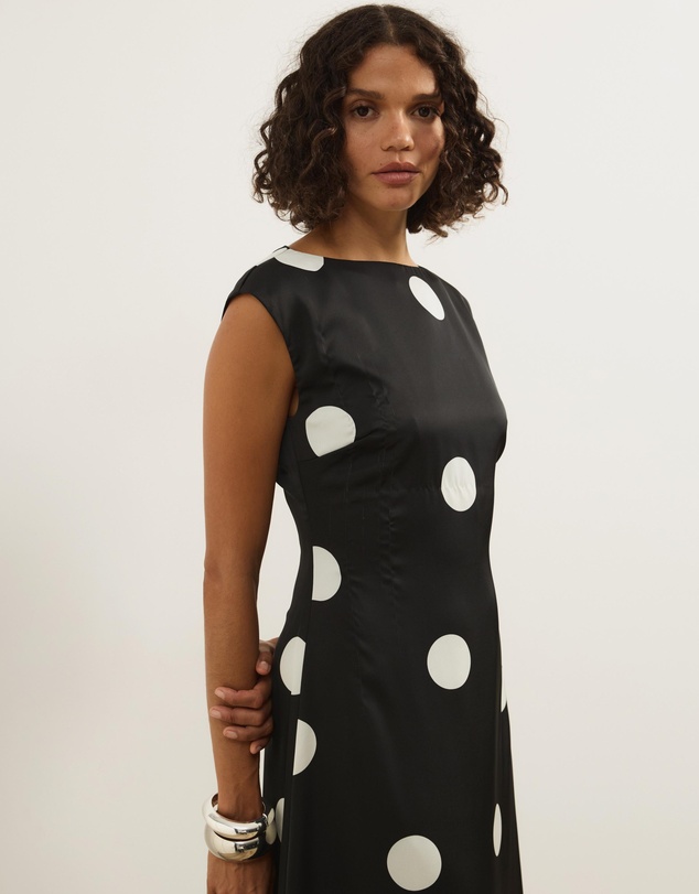 Atmos&Here - Ava Polka Dot Printed Midi Dress