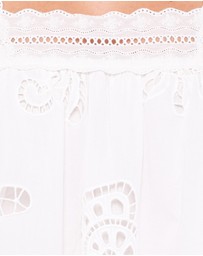 Petal & Pup - Aideen Eyelet Top - White Shell