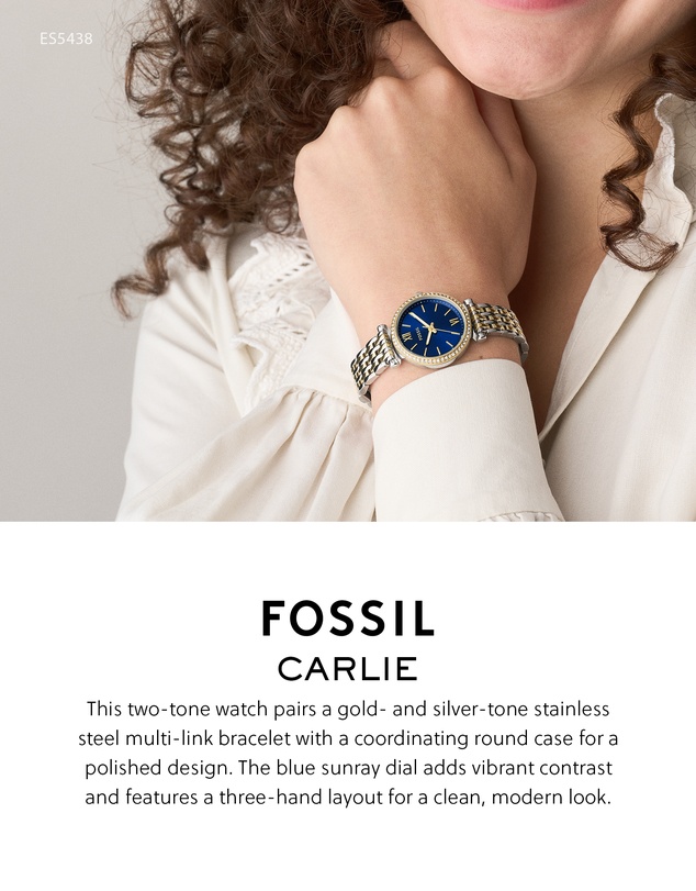 Fossil - Carlie Two Tone Analogue Watch