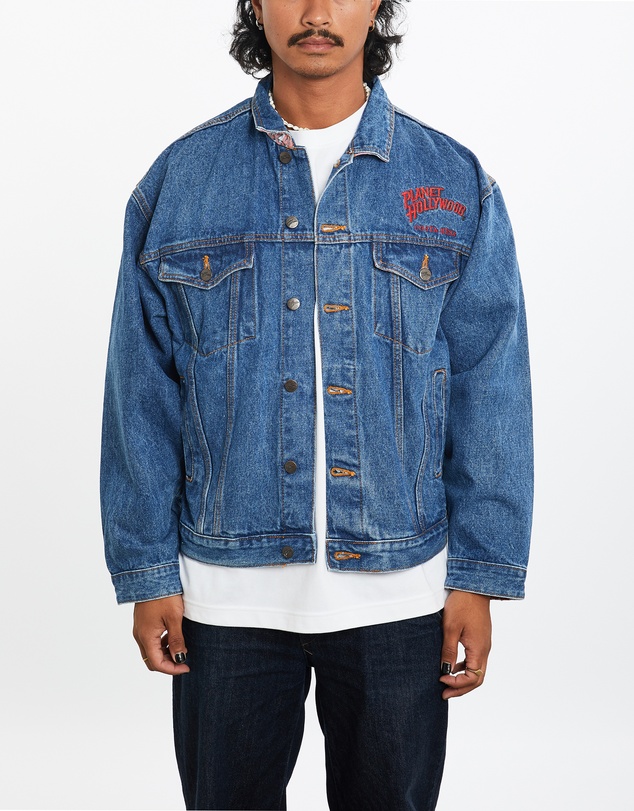 Vintage by The Real Deal - Pre Loved - 90s Planet Hollywood 'Costa Mesa' Denim Jacket