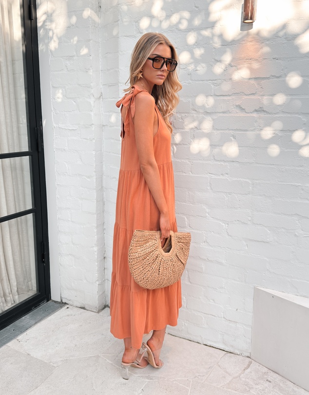 Esther & Co - Lydia Dress - Rust