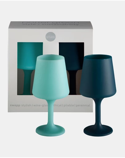 porter green - swepp | silicone unbreakable wine glasses