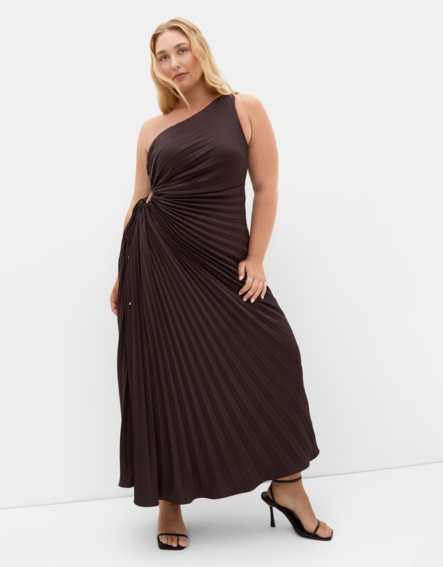 City Chic - Aliza Pleat Maxi Dress