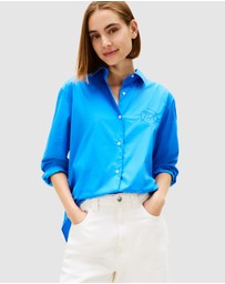 Tommy Hilfiger - Oversized Fit Logo Embroidery Shirt