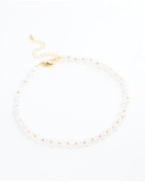 Lovisa - Gold Plated Pearl Choker Necklace