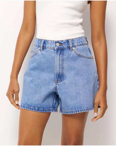 AERE - Mia Classic Denim Shorts