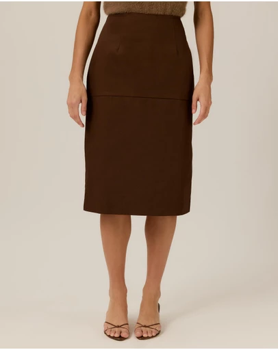 Tussah - Cory Twill Pencil Skirt