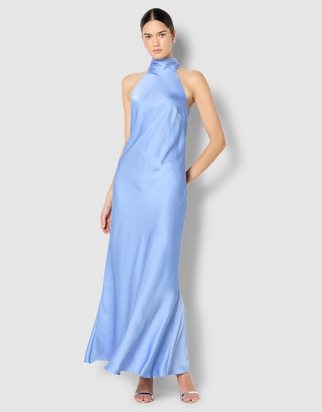 Montique - Azalea Satin Maxi Dress