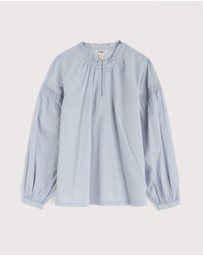 Seasalt - Seasalt Cornwall Blue Gwel Long Sleeve Top