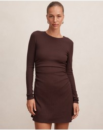 Forever New - Ash Long Sleeves Ribbed Mini Dress