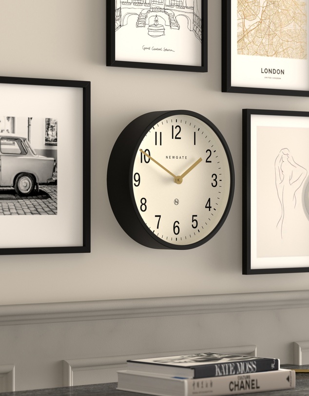 Newgate - Newgate Master Edwards Wall Clock Black