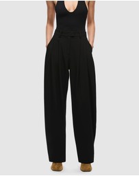 MISHA - Mezzaluna Pleated Barrell Leg Trousers