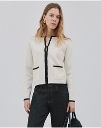 M.N.G - Contrasting Ribbed Cardigan