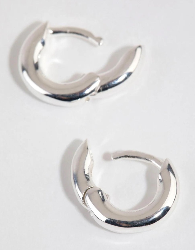 Lovisa - Sterling Silver Mini Chubby Huggie Earrings