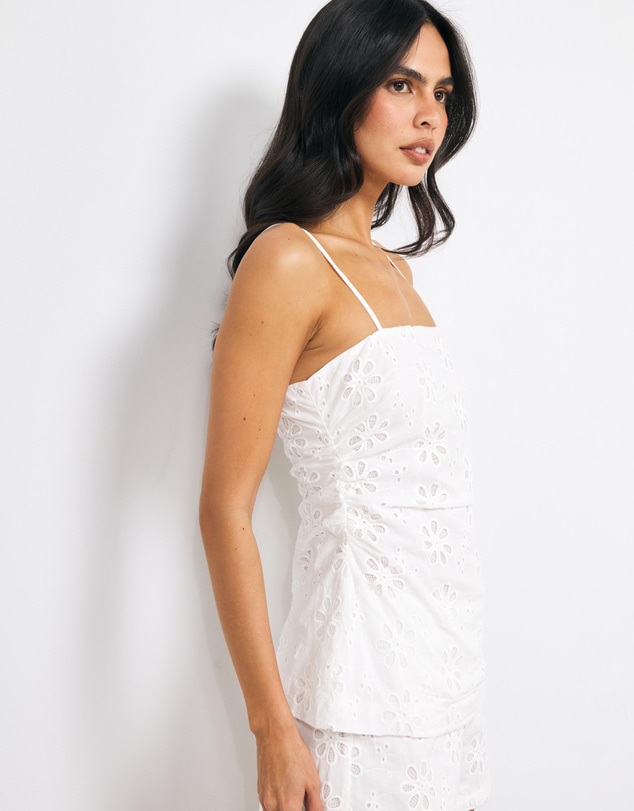 AERE - Vivi Cotton Broderie Cami Top