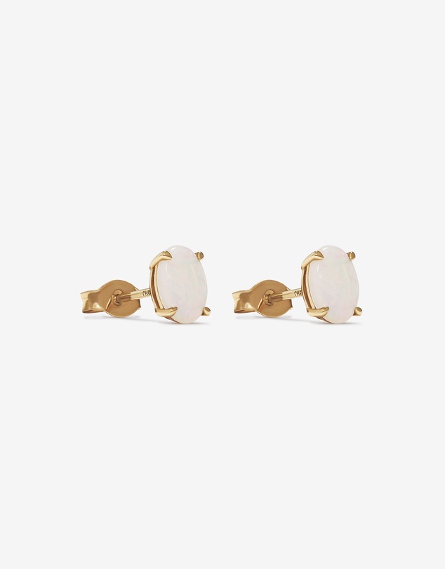 Michael Hill - Stud Earrings with Opal in 10kt Yellow Gold