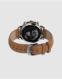 TIMEX - Chicago Chrono Blue Dial and Tan Strap