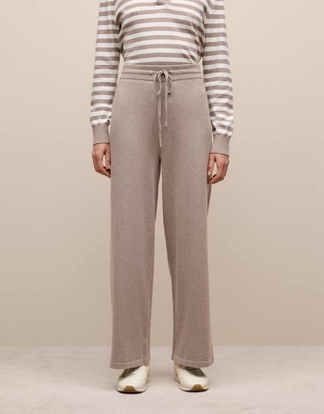 Trenery - Cotton Cashmere Knit Pant in Cinder