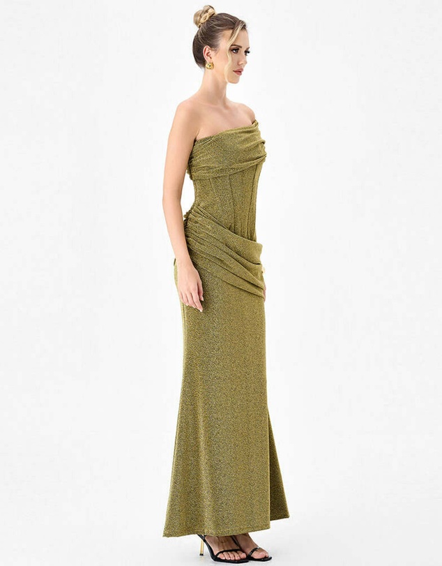 Bariano - Julita Corset Draped Maxi