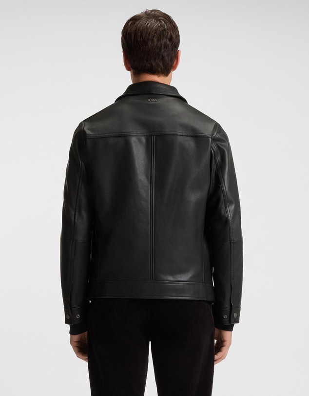 BOSS - Shirt-Style Jacket in Nappa Leather
