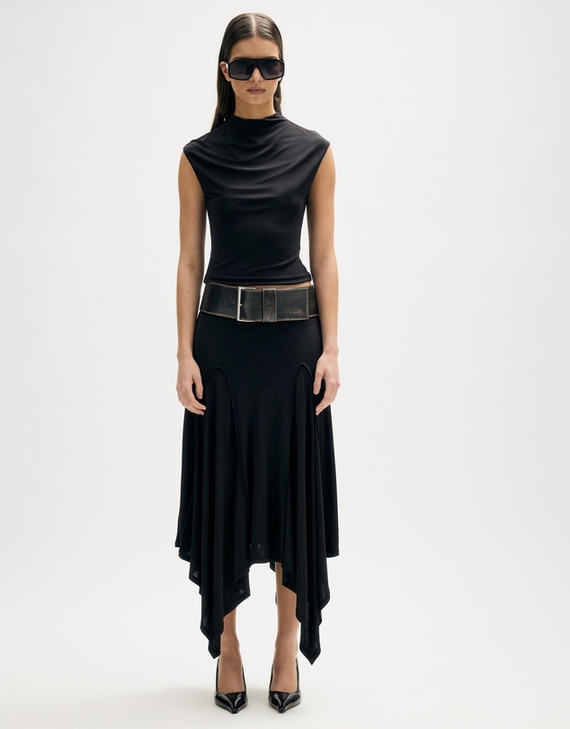 Minima Esenciales - Odal Asymmetric Jersey Skirt