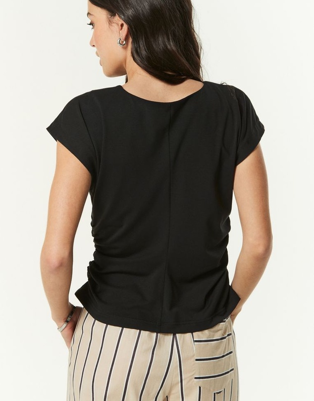 NEXT - Ruched Cap Sleeve Top