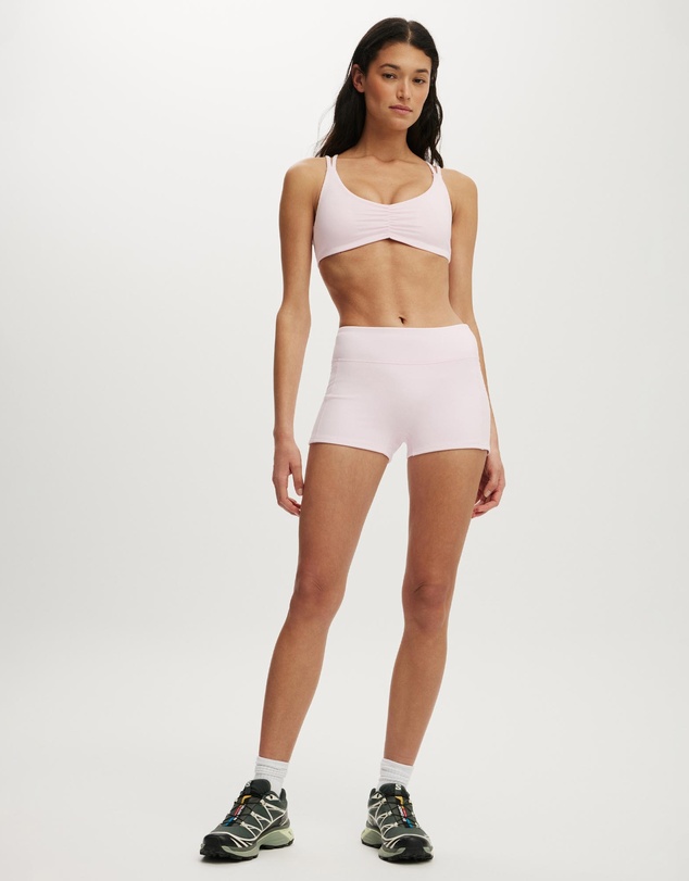 Cotton On Body Active - Ultra Soft Scrunch Front Strappy Crop