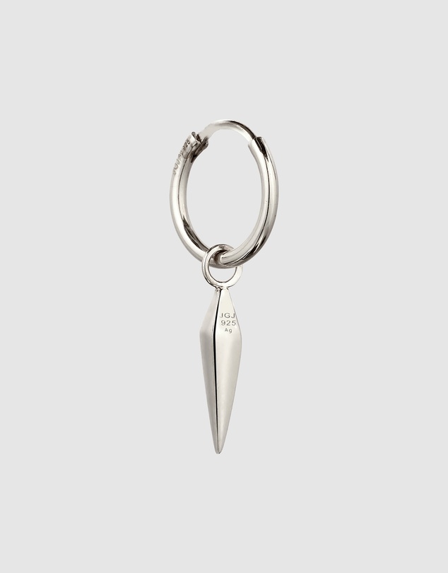 Kuzzoi - ICONIC EXCLUSIVE - Earrings Men Single Hoop 925 Sterling Silver