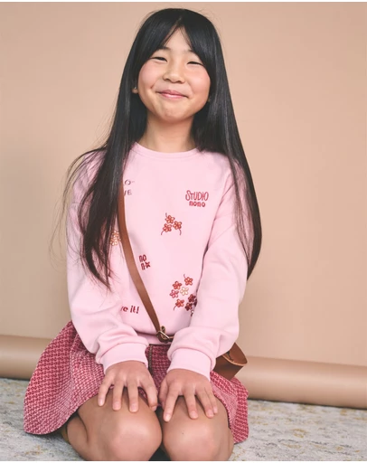 NONO - Konono Soft Embroidered Sweatshirt - Kids-Teens