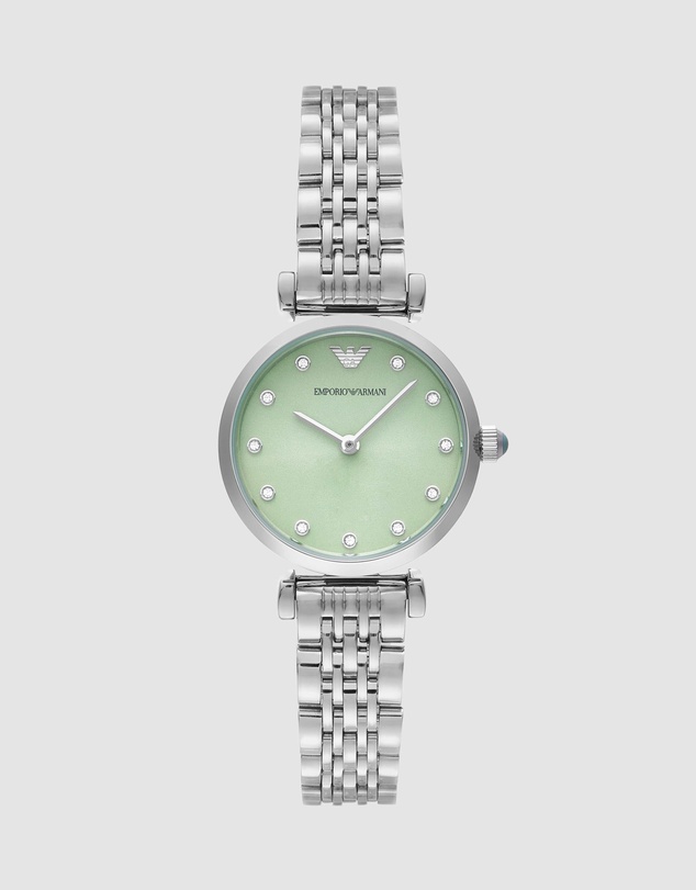 Emporio Armani - Silver Tone Analogue Watch