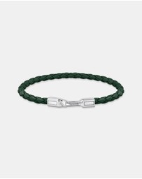 THOMAS SABO - Bracelet with Braided, Green Leather