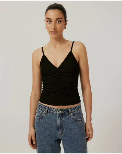 Calli - Gathered Rib Tank