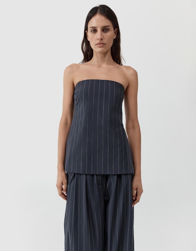 St. Agni - Strapless Rouleau Tie Top
